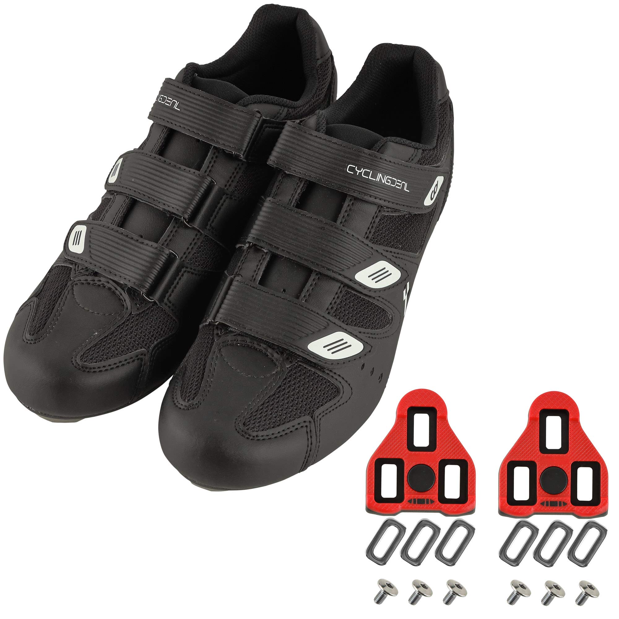 CyclingDeal Bicycle Road Bike Universal Cleat Mount Men's Cycling Shoes with 9-Degree Floating Look ARC Delta Compatible Cleats Compatible with Peloton Indoor Bikes Pedals - Image 3