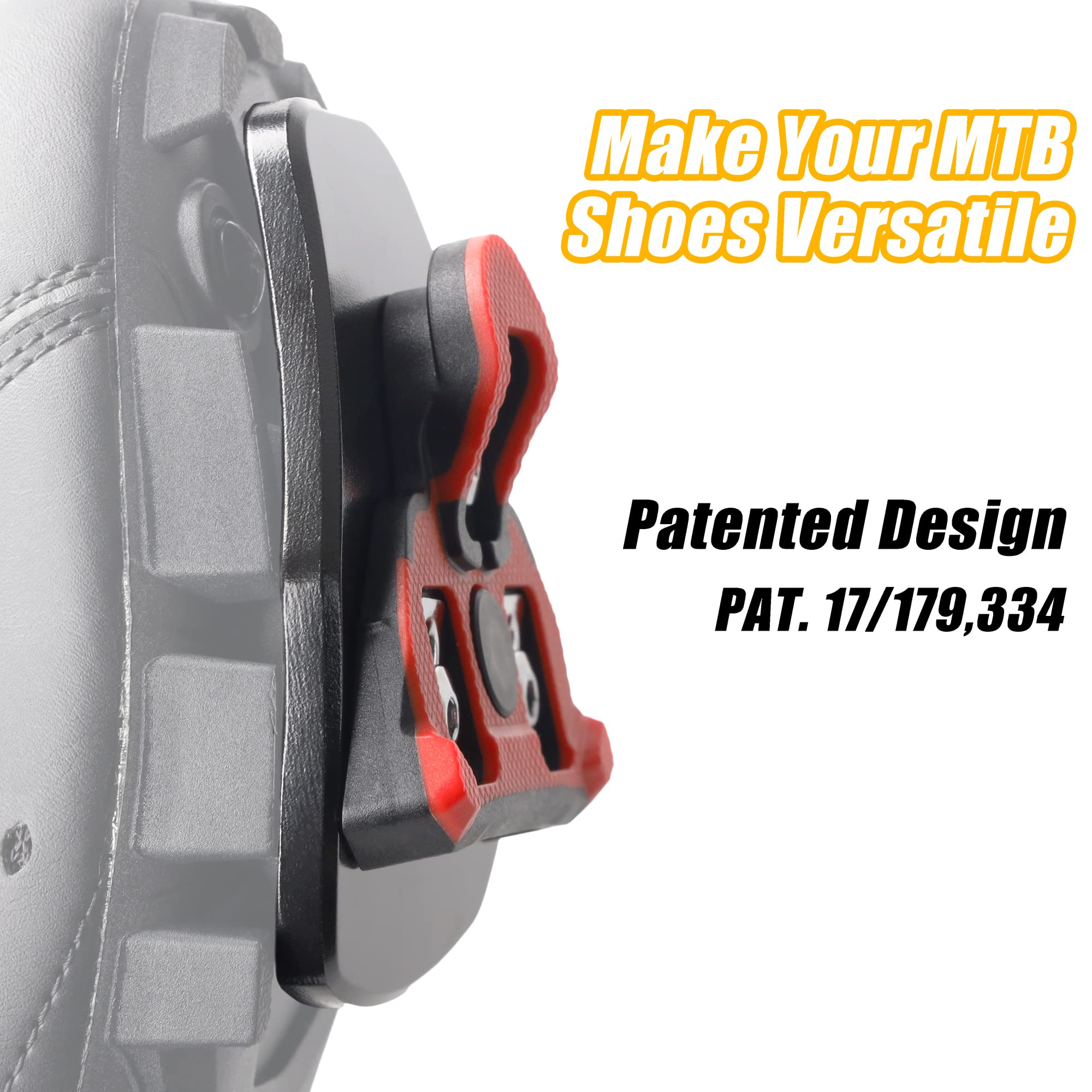 CyclingDeal Bicycle Shoes Cleats Adapters Bundle - for MTB Shoes to Use with Road Bike Pedals' Cleats - Converting Adapters & for Shimano SPD-SL Compatible Cleats Included - for for Shimano Road Bike - Image 4