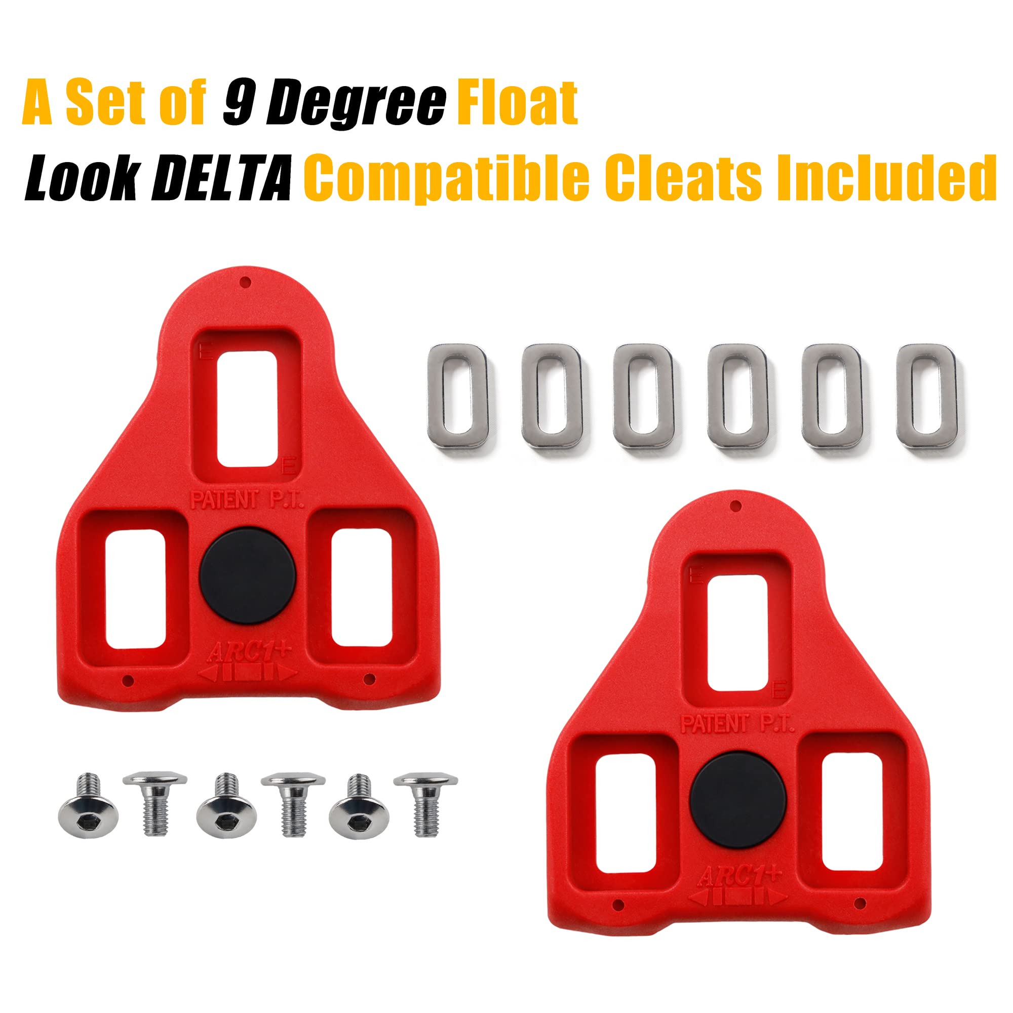 CyclingDeal Bicycle Shoes Cleats Adapters Bundle - for MTB Shoes to Use with Cleats of Road Bike Pedals - Converting Adapters and Look Delta Compatible Cleats Included - Compatible with Peloton Pedals - Image 3