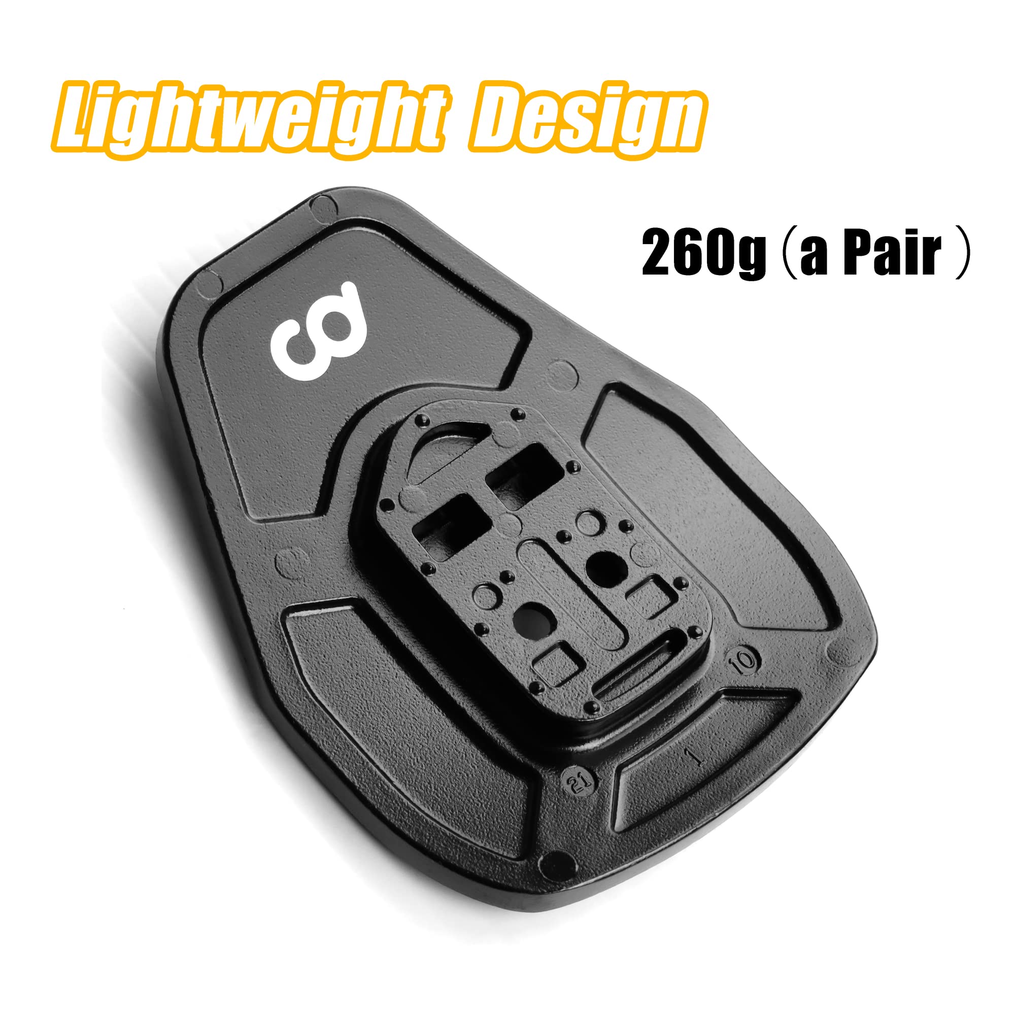 CyclingDeal Bicycle Shoes Cleats Adapters - for MTB Shoes to Use with Cleats of Road Bike Pedals - Compatible with Shimano SPD-SL, Look KEO & Look Delta - Converting Adapters ONLY - Image 6