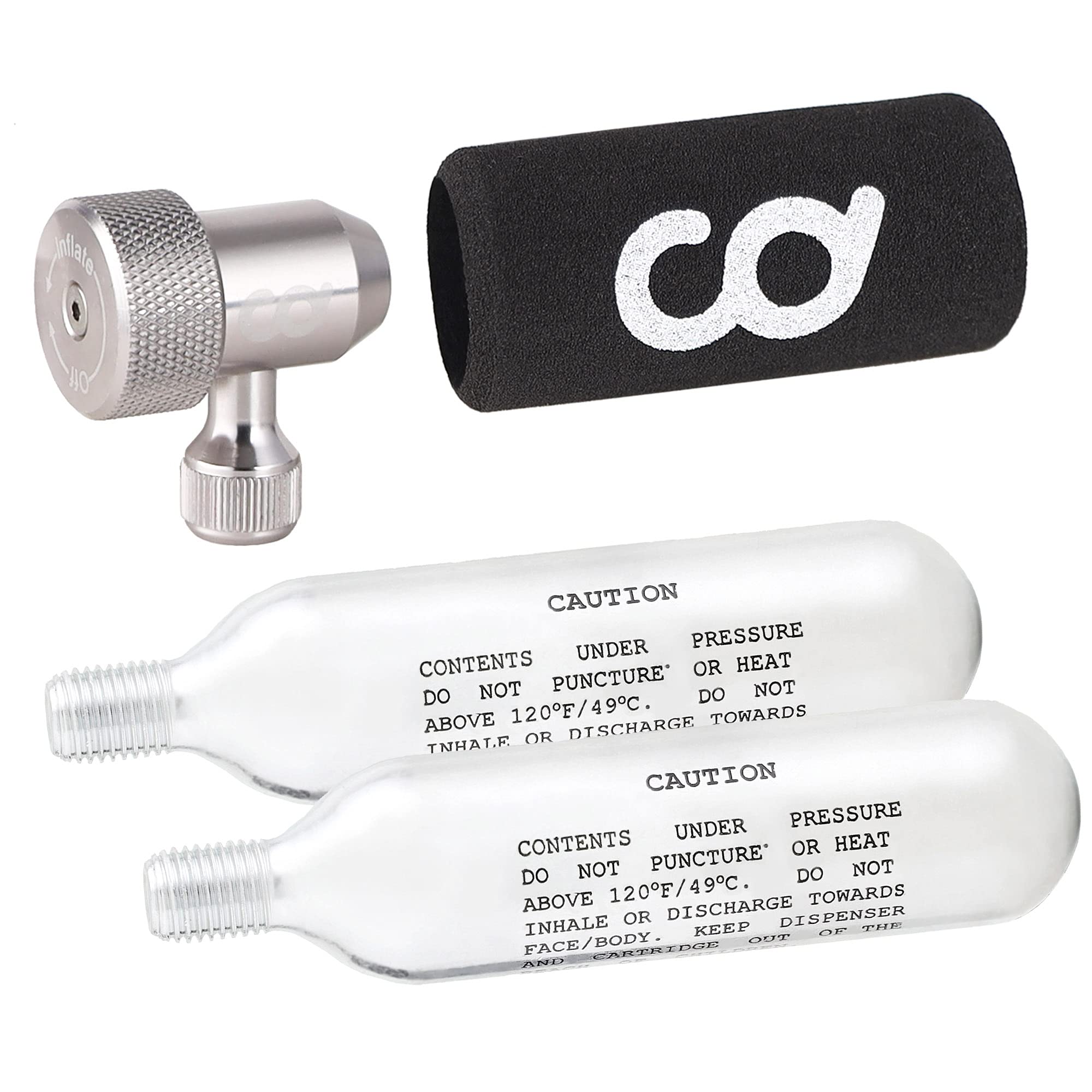 CyclingDeal Bike Bicycle Tyre Repair Maintenance Kit Including Tyre Lever, CO2 Inflator, Hand Tool, Tube Patch - Image 3