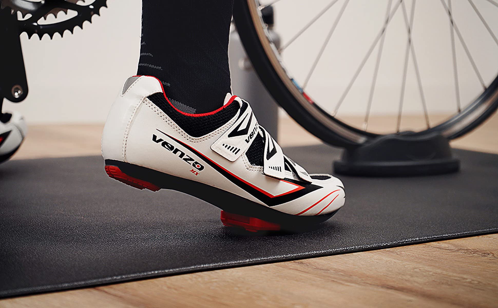 CyclingDeal Bike Trainer Floor Mat - Compatible with Indoor Exercise Stationary Bike Treadmill Elliptical Waterproof Gym Flooring Equipment - Indoor Cycle Stepper - Soft 30" x 60" (76 x 153cm) - Image 4