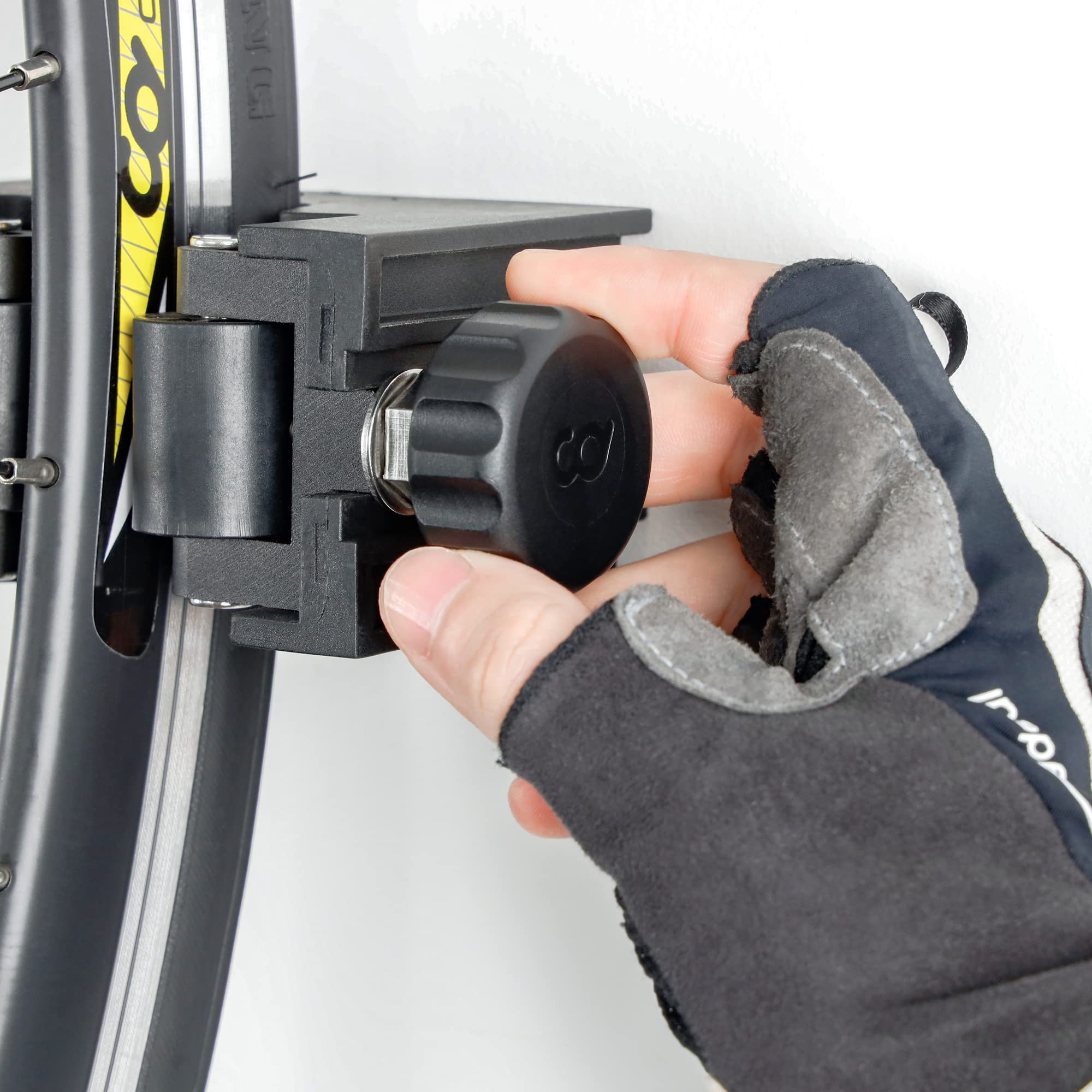 CyclingDeal Bike Tire Bicycle Clip Storage Wall Mount Rack - Premium Quality Clip for Outdoor & Indoor - Safe & Secure for Storing Road Mountain Bikes in Garage or Home - Road Bike 23-28mm (Pack of 2) - Image 8