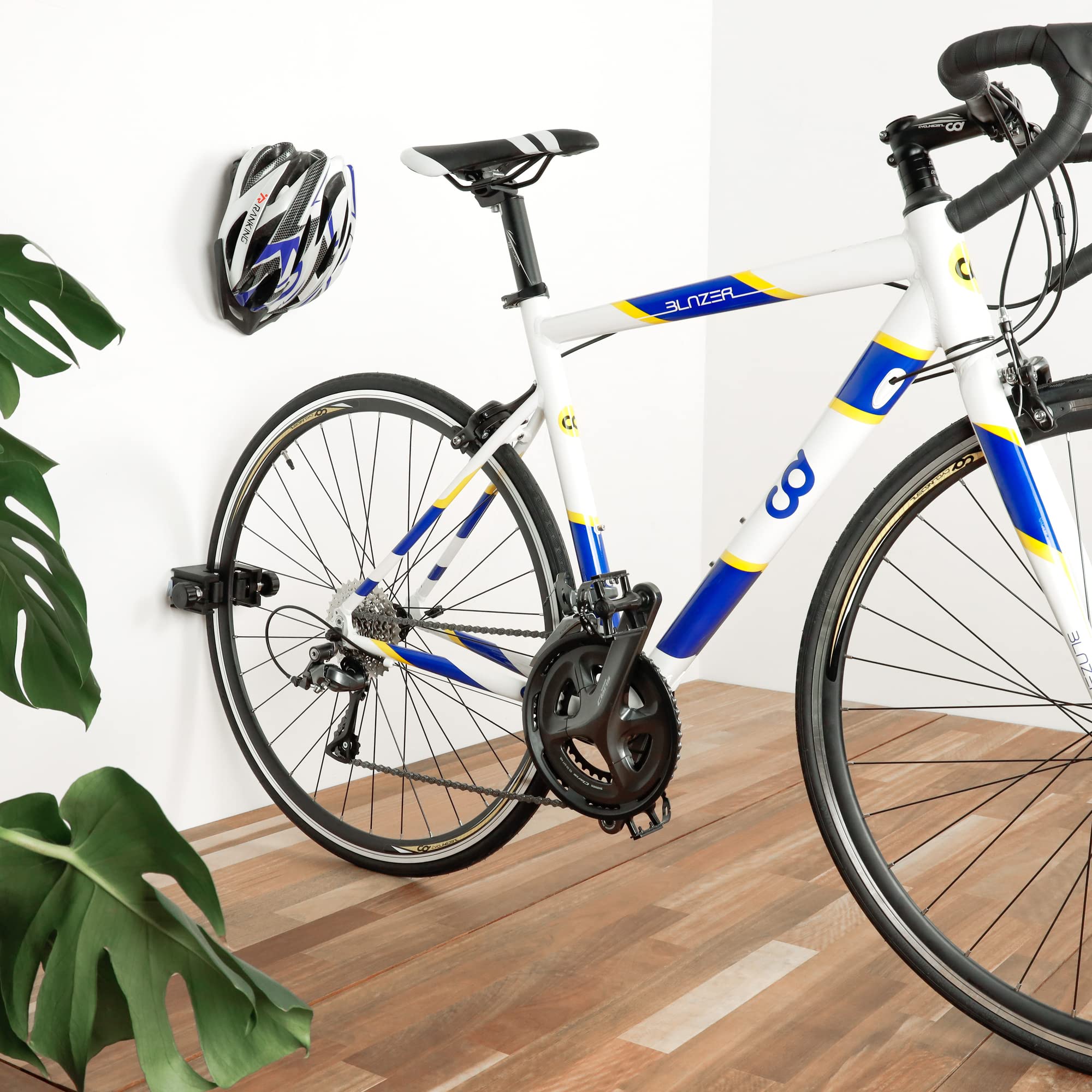 CyclingDeal Bike Tire Bicycle Clip Storage Wall Mount Rack - Premium Quality Clip for Outdoor & Indoor - Safe & Secure for Storing Road Mountain Bikes in Garage or Home - Road Bike 23-28mm (Pack of 2) - Image 9