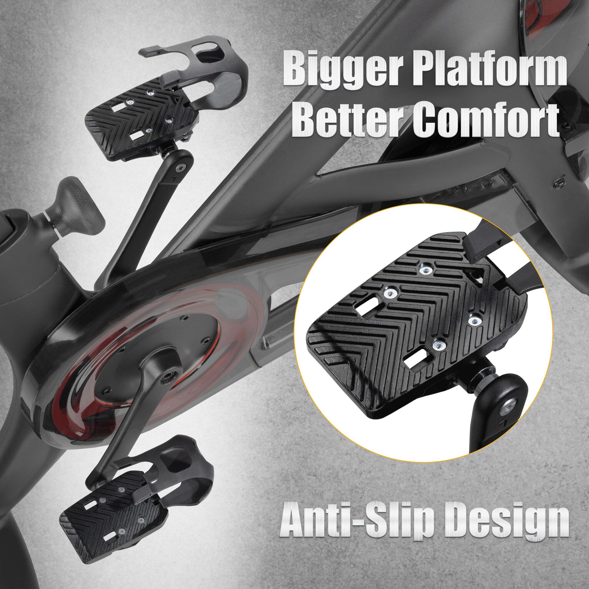 CyclingDeal Toe Cages - Compatible with Peloton Bike & Bike+ Pedals - Convert Peloton Pedals to Dual Function Pedals - Ride with Sneakers - Image 3