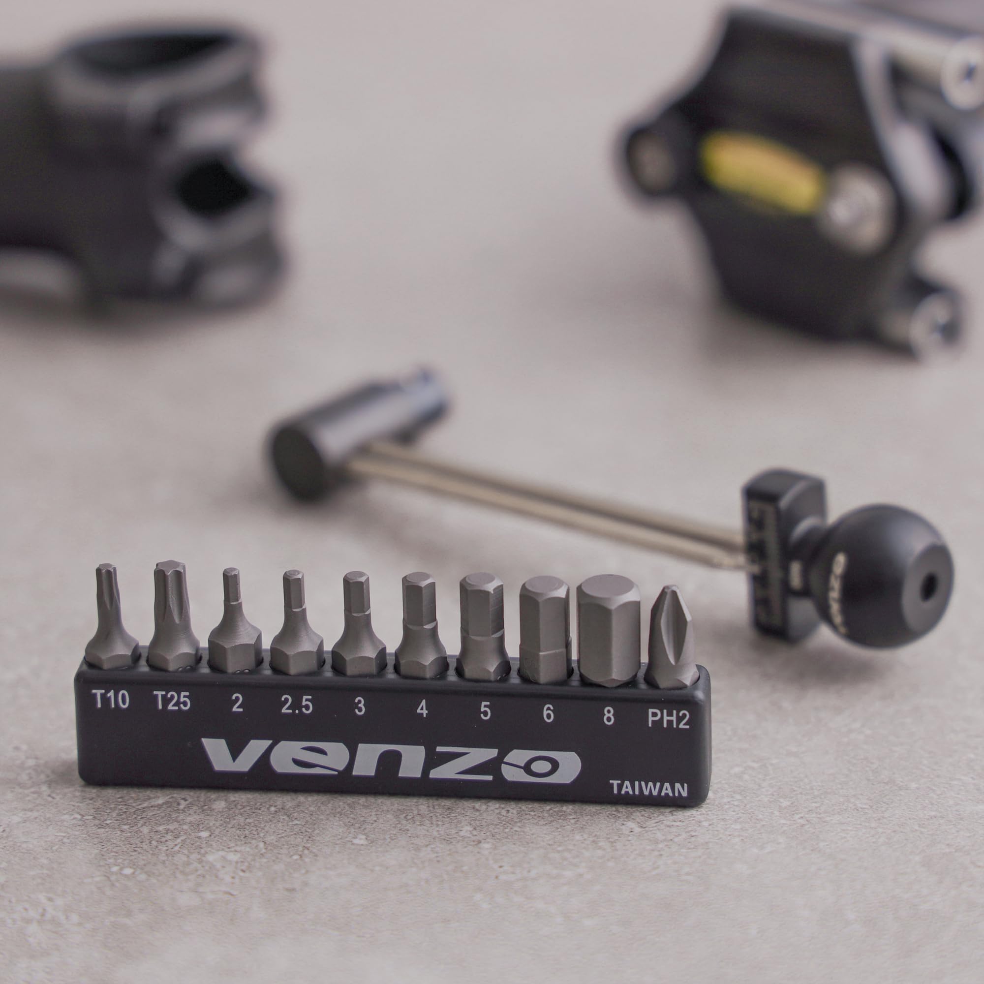 Venzo 1/4 Inch Driver Beam Torque Wrench Set - 2 to 10 Nm - Small Adjustable - Great Maintenance Tool for MTB, Mountain, Road Bike & Motorcycle - Bicycle Carbon Parts Essential Tool - Image 3