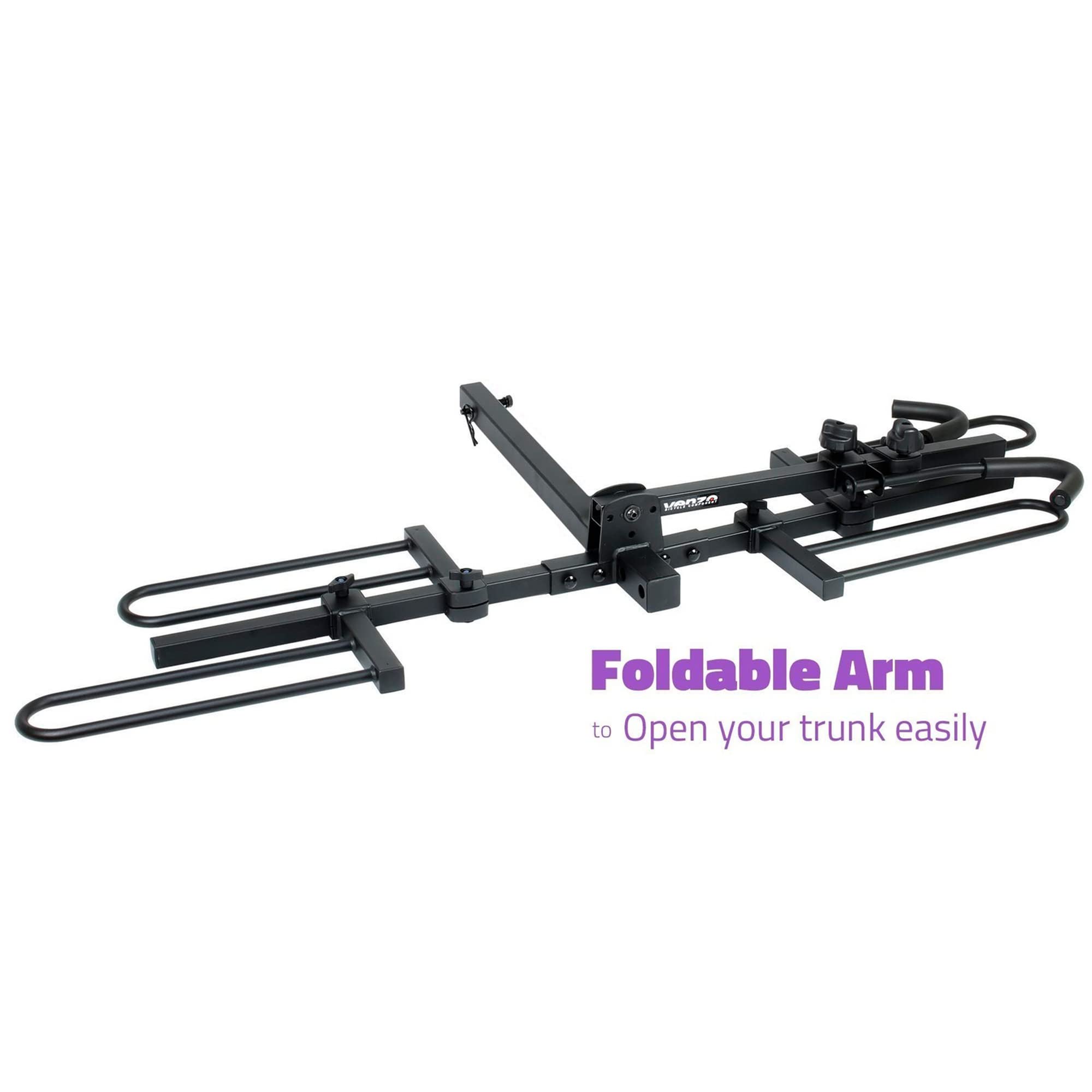 VENZO 2 Bike Bicycle Platform Style Carrier - Bike Rack for Car SUV Truck Tow Trailer Hitch Receiver Mount Size 2" - Sturdy & Rust Proof - Image 3