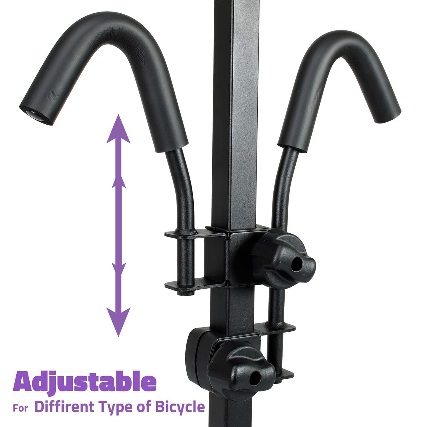 VENZO 2 Bike Bicycle Platform Style Carrier - Bike Rack for Car SUV Truck Tow Trailer Hitch Receiver Mount Size 2" - Sturdy & Rust Proof - Image 5