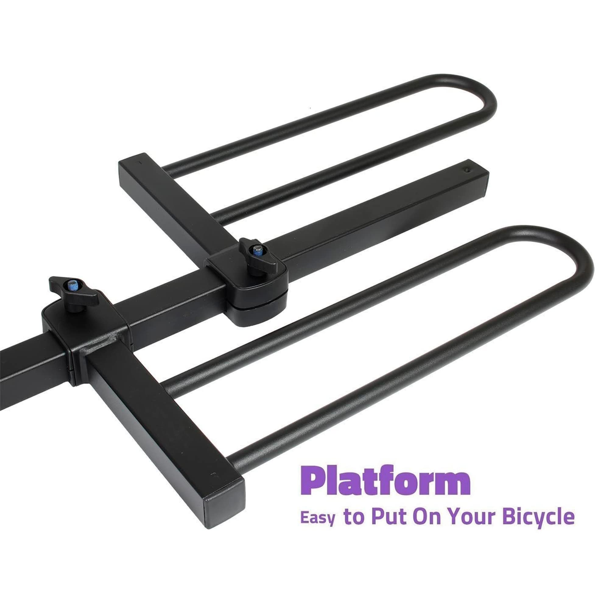VENZO 2 Bike Bicycle Platform Style Carrier - Bike Rack for Car SUV Truck Tow Trailer Hitch Receiver Mount Size 2" - Sturdy & Rust Proof - Image 7