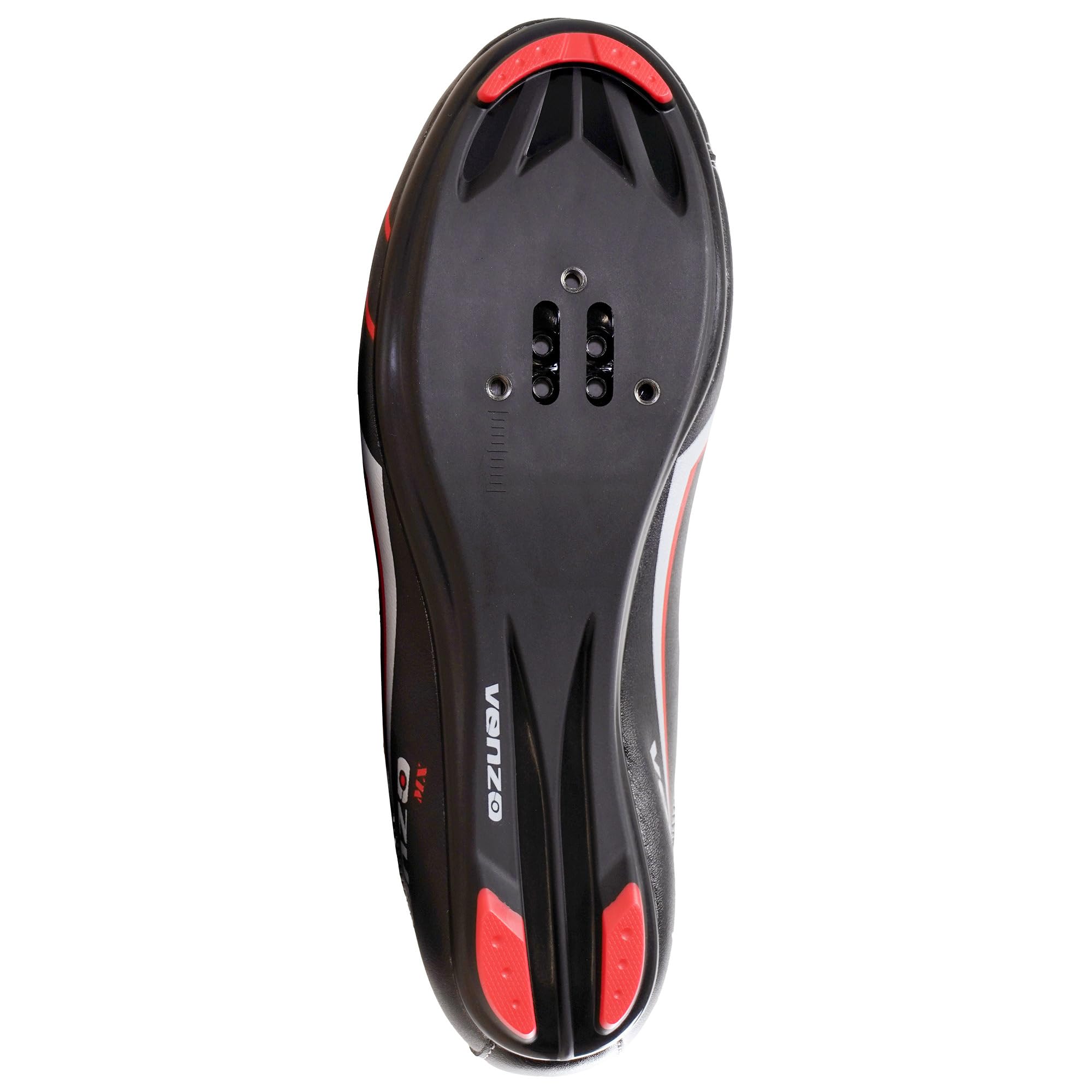 Venzo Bicycle Men's Road Cycling Riding Shoes - 3 Straps - Compatible with Look Delta & for Shimano SPD-SL - Perfect for Road Racing Bikes - Image 3