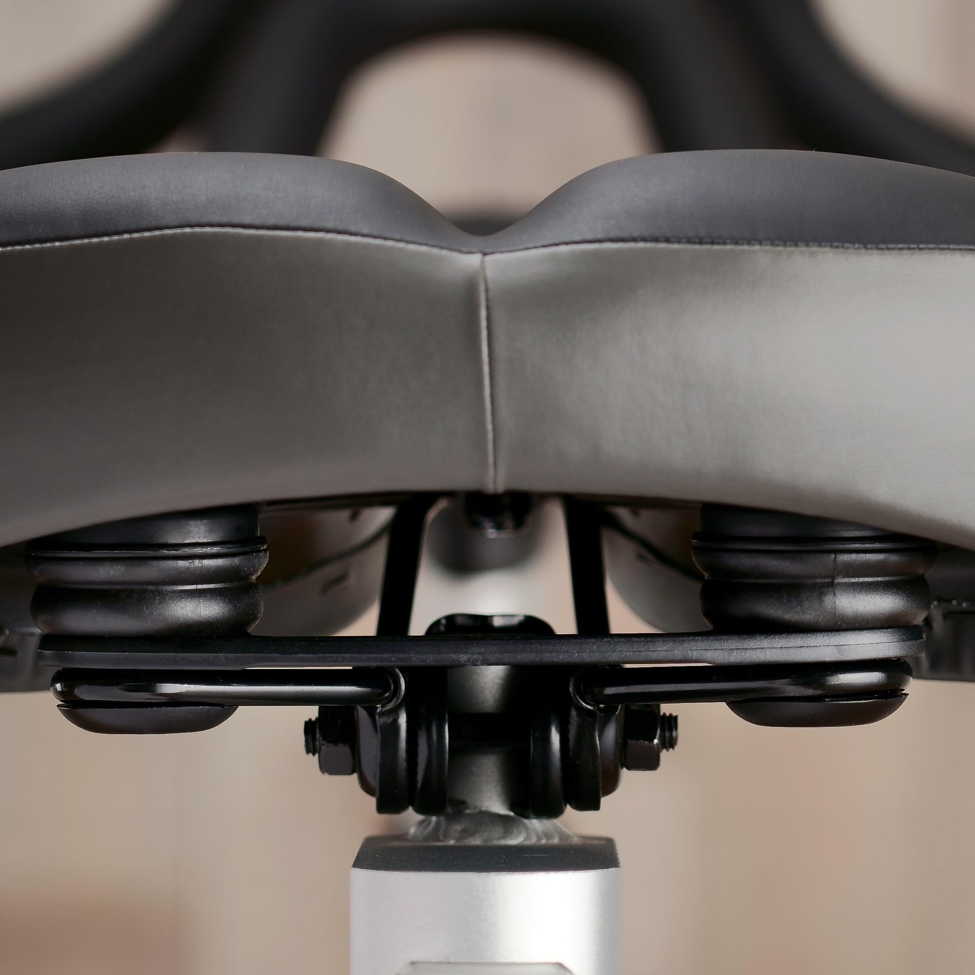 Venzo Bicycle Saddle Wide Seat - Size 10.6” x 10.4”- Compatible with Indoor Stationary Exercise Bikes Indoor, Beach Cruiser - Comfort for Men & Women - Big Large Cushioned Soft Comfortable Padded - Image 6