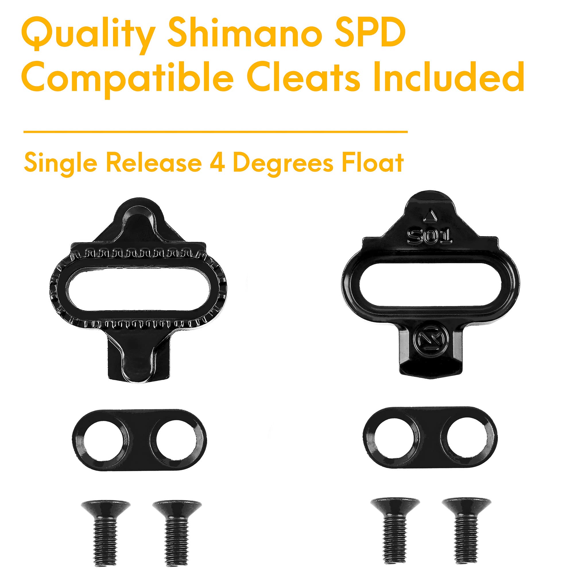 Venzo Bike Bicycle Toe Clips Cage Indoor Exercise Bike Pedal Adapters - Compatible with Peloton Bike Pedal, Convert Look Delta Pedals to Toe Clip Straps Ride with Sneakers - SPD Adapters ONLY - Image 4