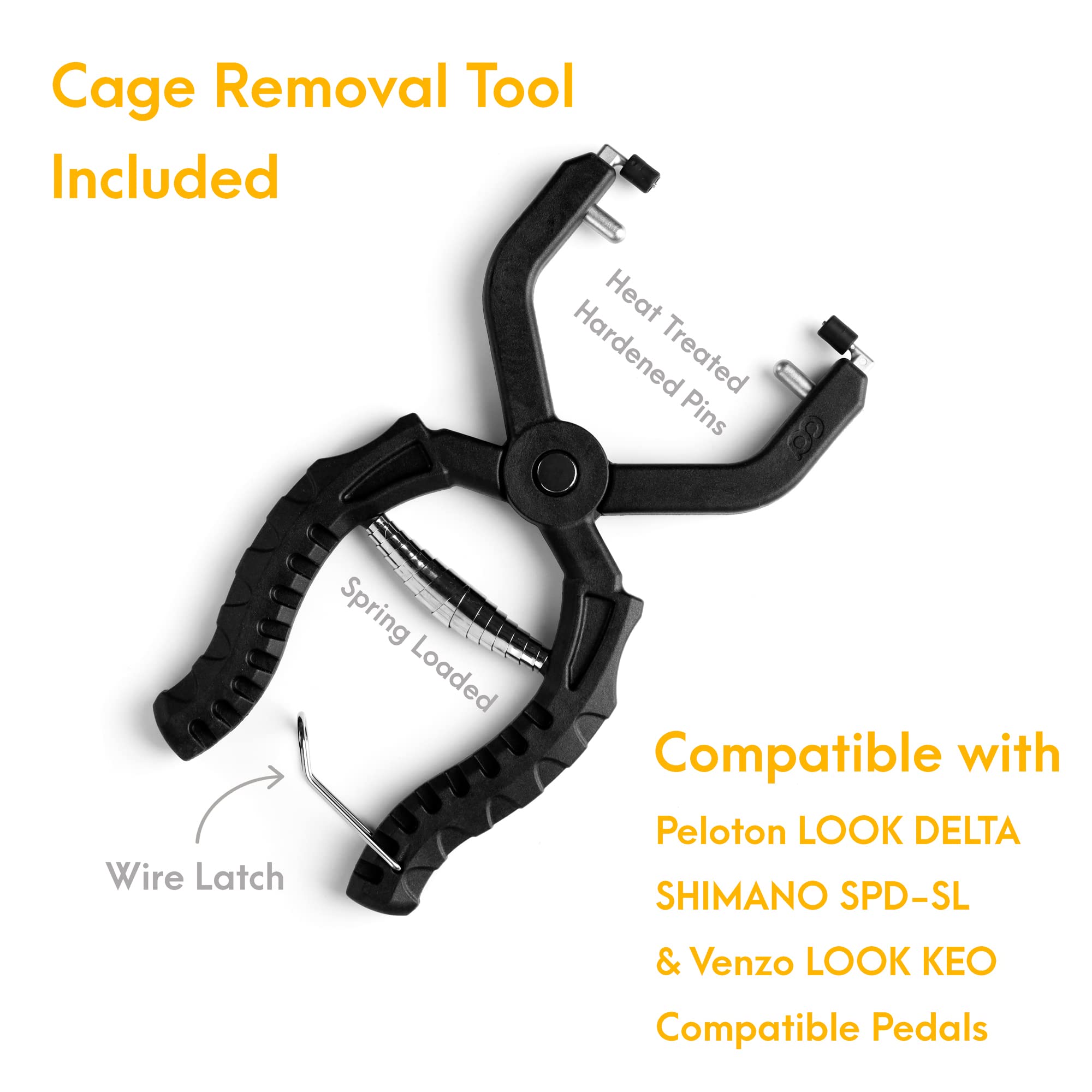 Venzo Bike Bicycle Toe Clips Cage Indoor Exercise Bike Pedal Adapters - Compatible with Peloton Bike Pedal, Convert Look Delta Pedals to Toe Clip Straps Ride with Sneakers - Image 5