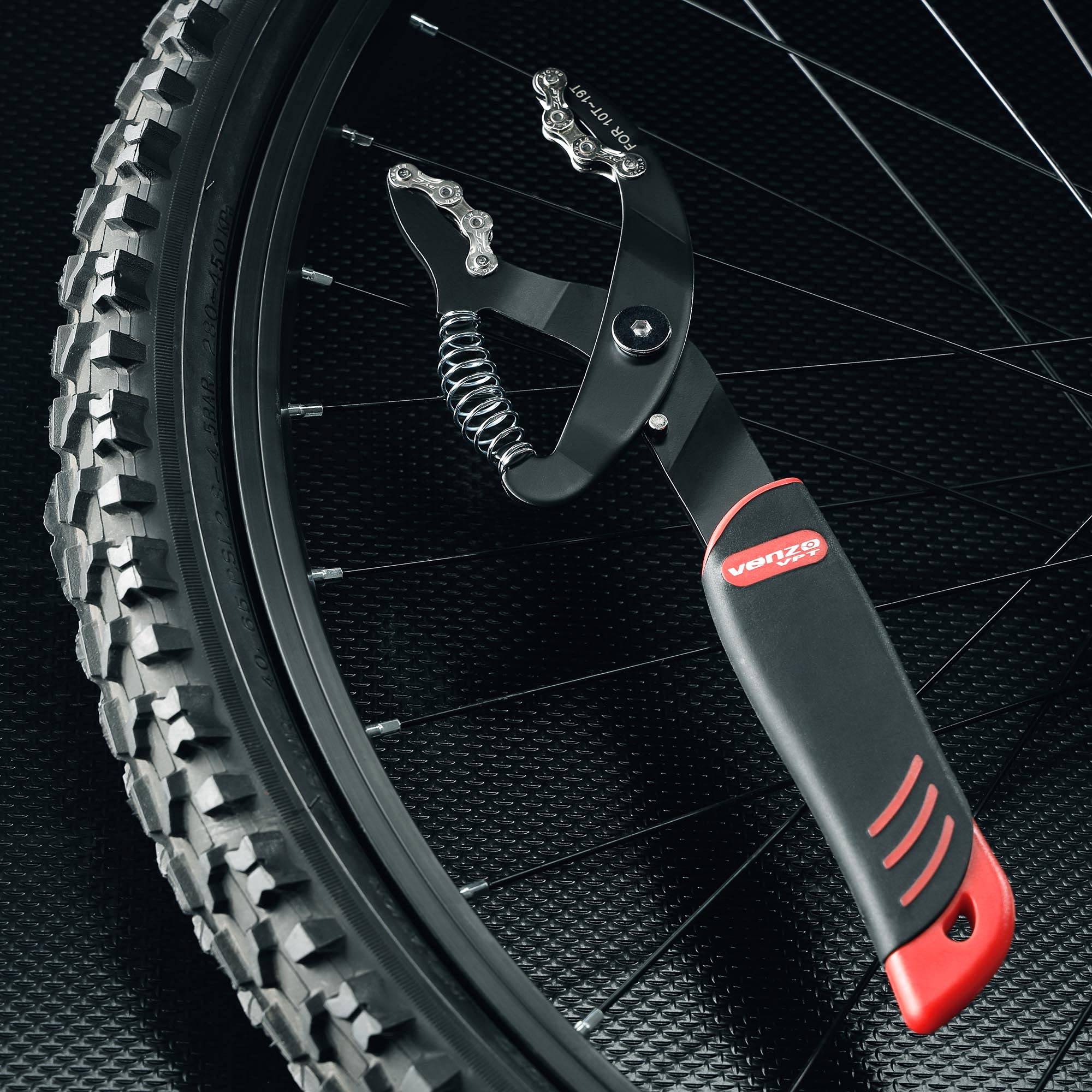 Venzo Bike Bicyle Cassette Freewheel Remover Chain Whip 5-11 Speed - Image 6