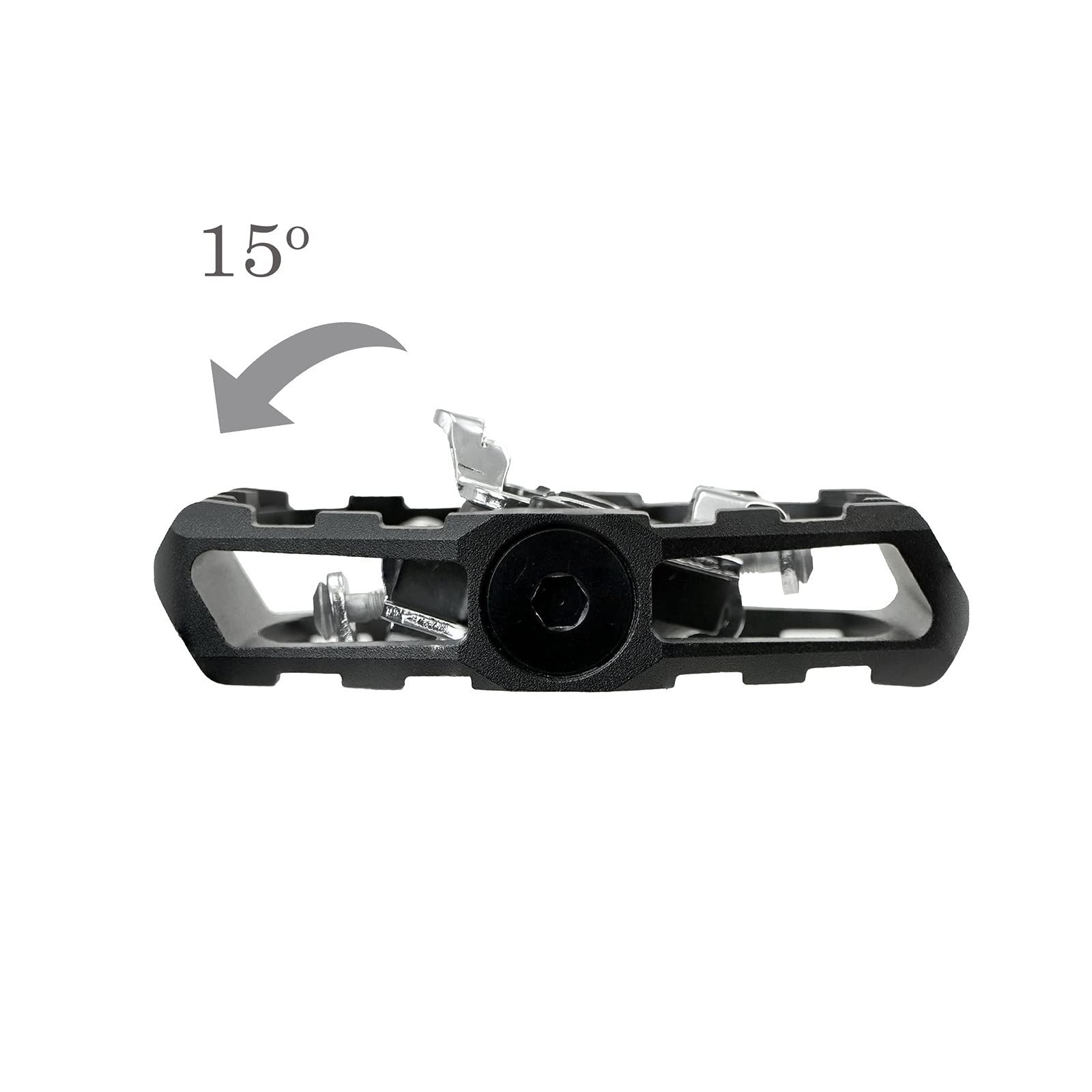 VENZO Click'R Compatible with Shimano SPD Mountain Bike Sealed Pedals with Cleats - Dual Platform Clipless Pedals for Mountain Bike - Easy Clip in & Out - Image 4