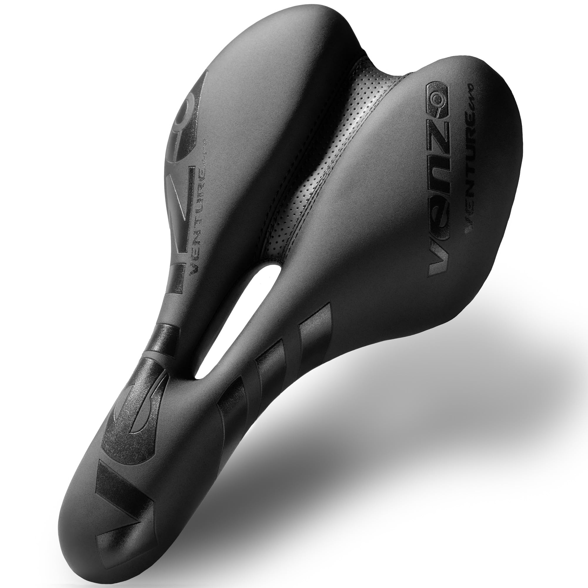 Venzo Comfortable Saddle Bike Seat | Soft & Durable Bicycle Seat for MTB, Road, Exercise, Trekking, Folding, Hybrid & Cruiser Bikes | Breathable & Ergonomic Design Bike Saddle for Lower Resistance