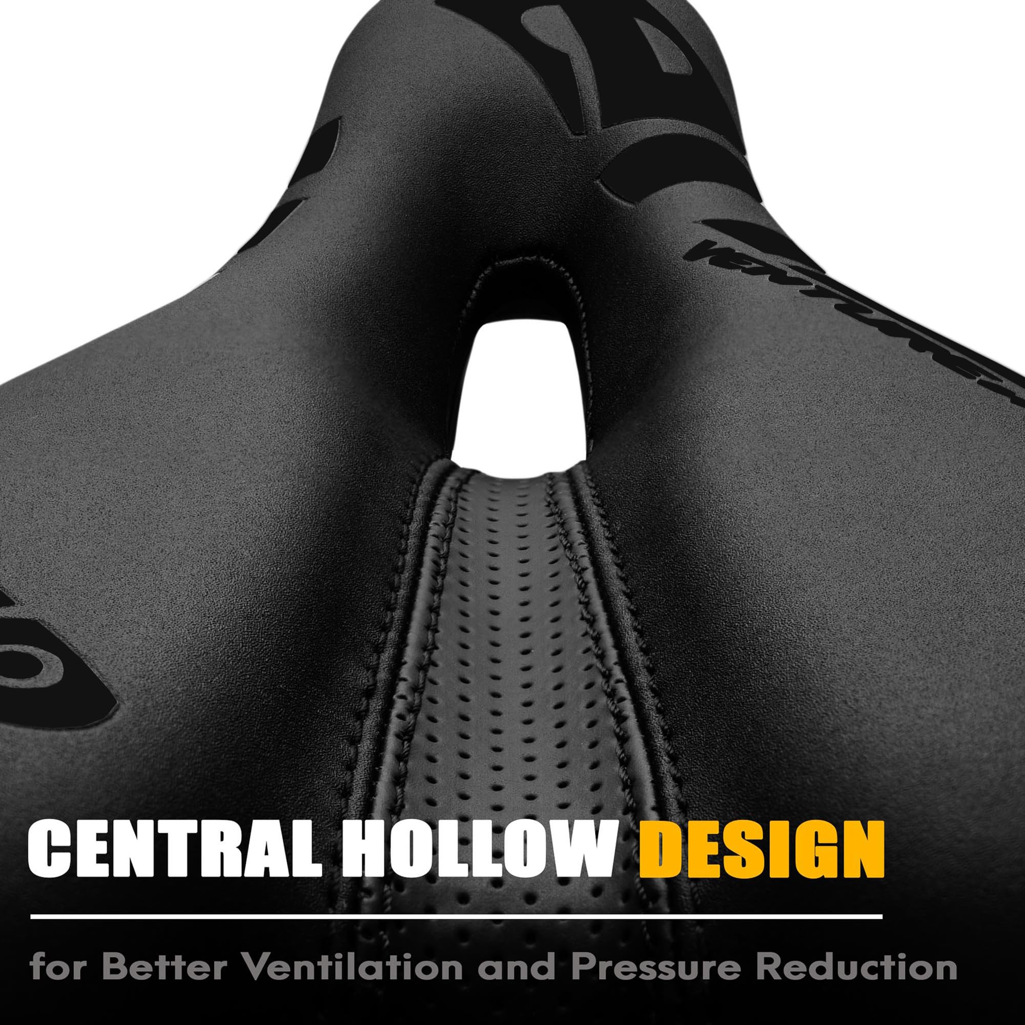 Venzo Comfortable Saddle Bike Seat | Soft & Durable Bicycle Seat for MTB, Road, Exercise, Trekking, Folding, Hybrid & Cruiser Bikes | Breathable & Ergonomic Design Bike Saddle for Lower Resistance - Image 3