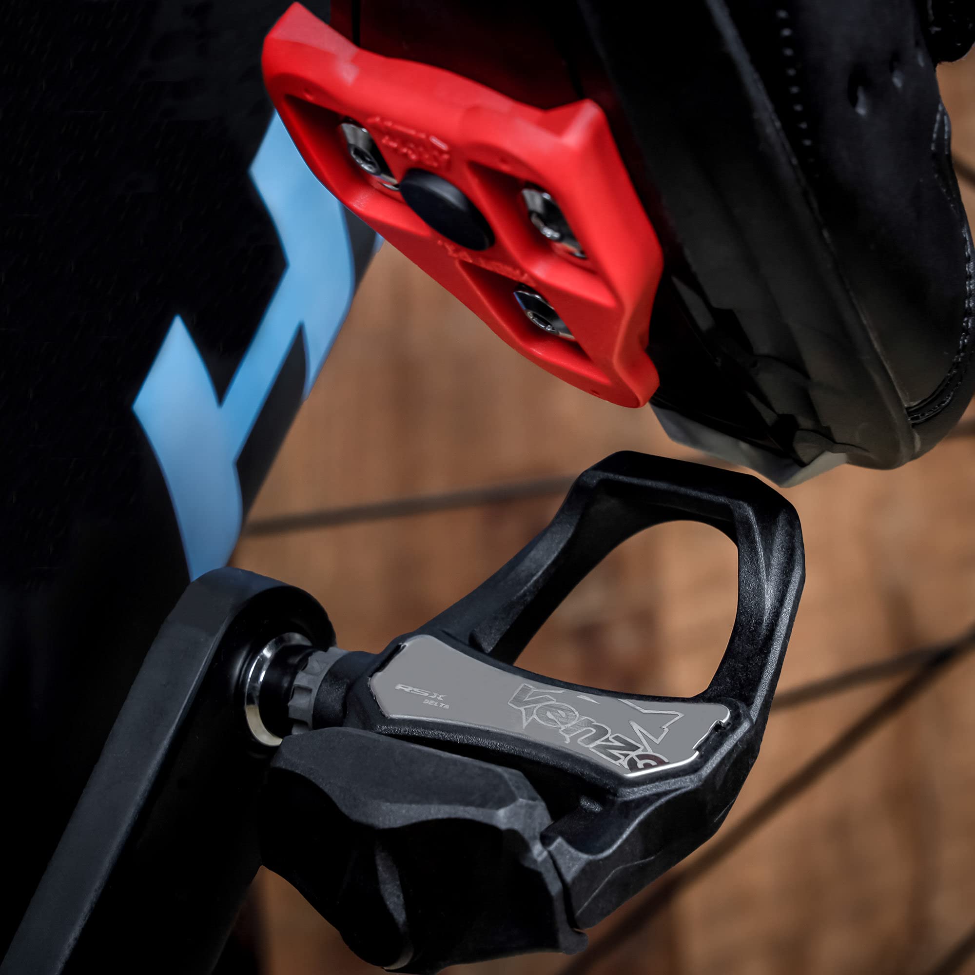 Venzo Compatible with Look ARC Delta Pedals - Sealed Bearings Cycling Road Bike Bicycle Clipless Tension Adjustable Pedals with 9 Degree Float Cleats - (NOT for Look KEO, SPD-SL & SPD) 9/16" - Image 7