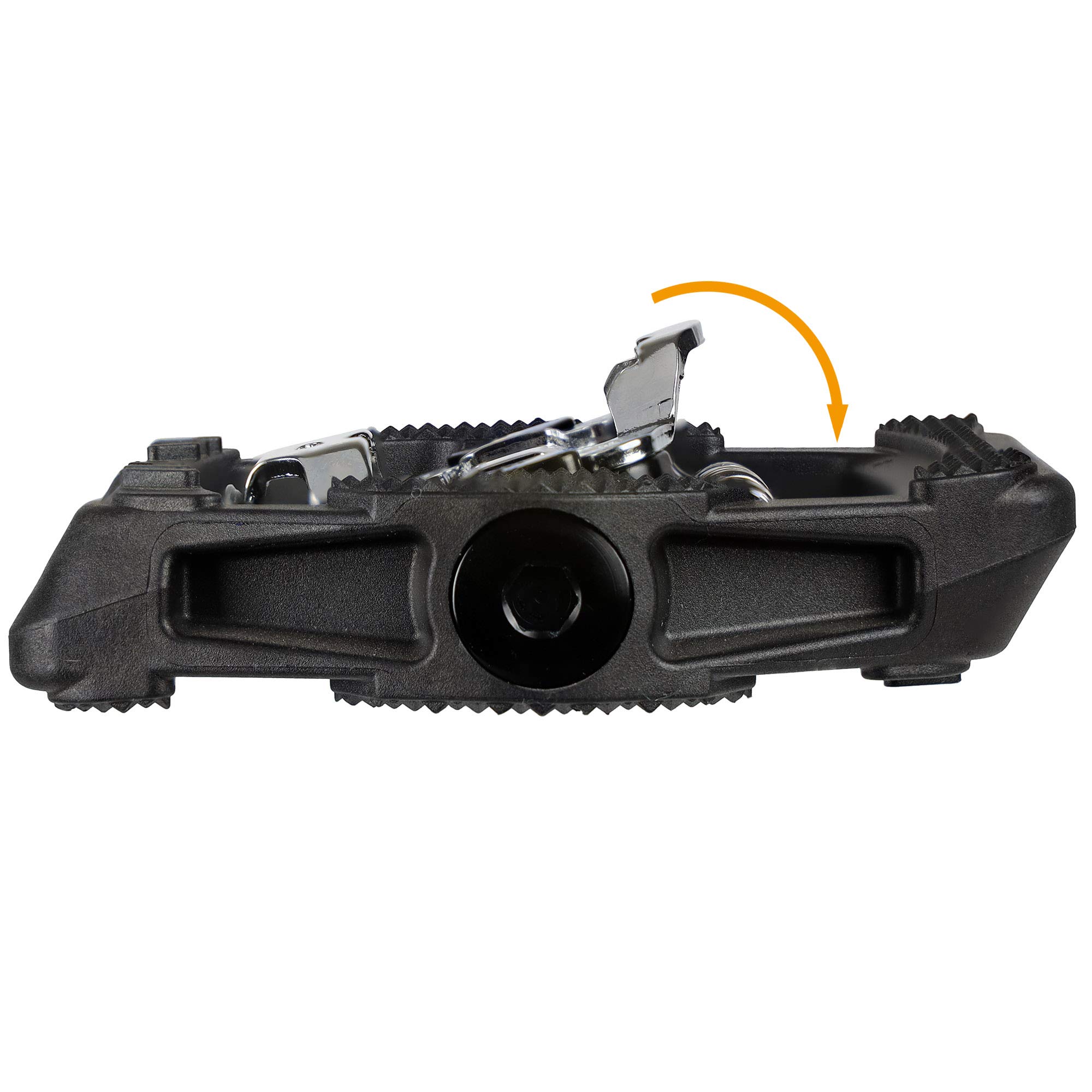 VENZO Compatible with Shimano SPD Mountain Bike CNC Cr-Mo Die-Cast Aluminum Sealed Pedals with Cleats - Dual Platform Clipless Pedals for Mountain Bike Shoes - Easy Clip in & Out - Image 4