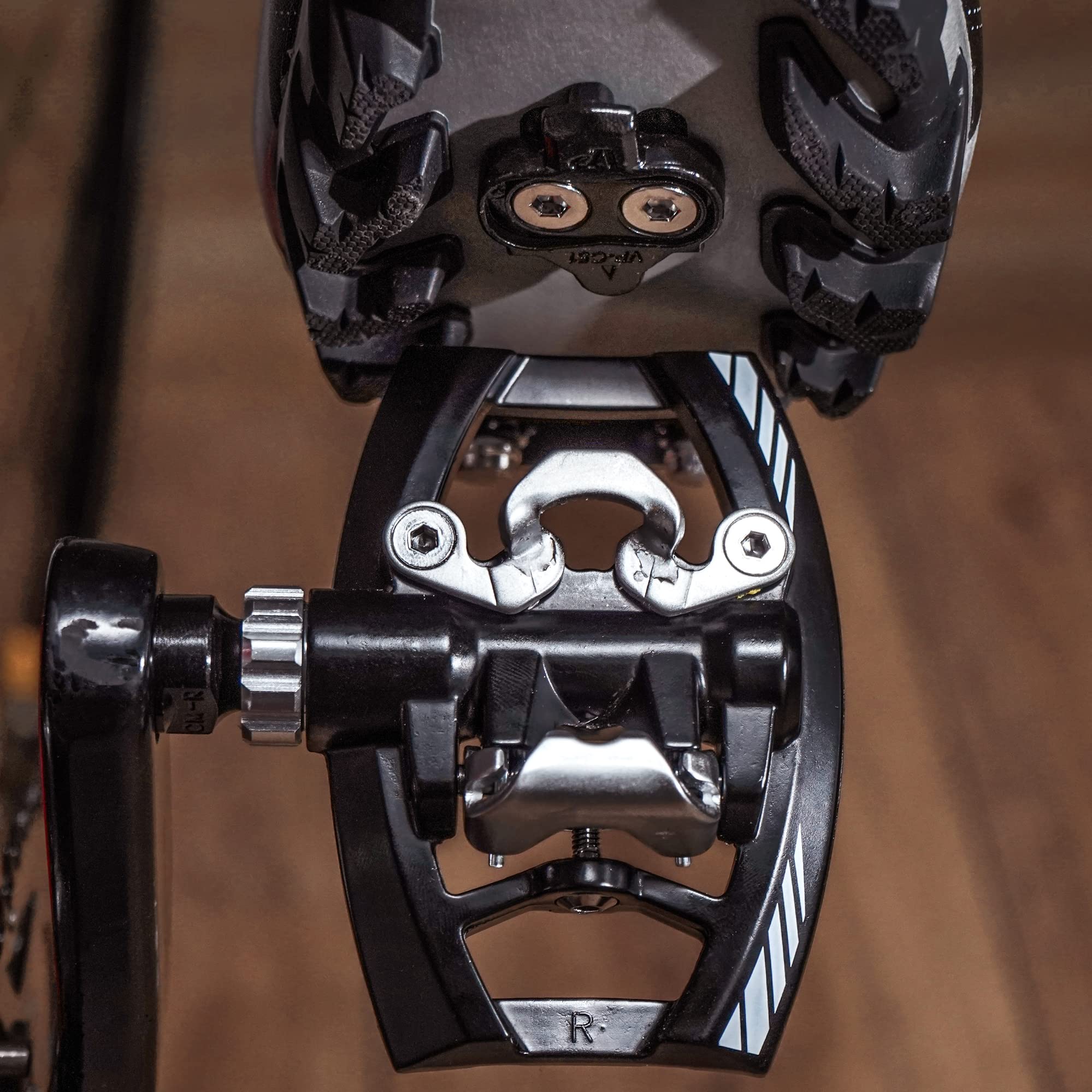 Venzo Dual Function Platform Multi-Use Compatible with Shimano SPD Mountain Bike Bicycle Sealed Clipless Pedals - Dual Platform Multi-Purpose - Great for Touring, Road, Trekking Bikes - Image 7