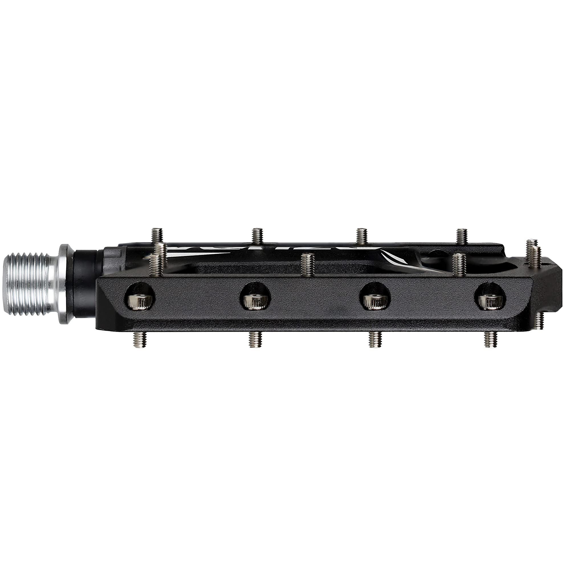 VENZO Flat Mountain BMX MTB Aluminum Bike Sealed Bearing Pedals - Large Bicycle Platform -110mm x 100mm- 12mm Thickness- Pedals 9/16" with Anti-Skid Anti-Slip Nail - Image 3