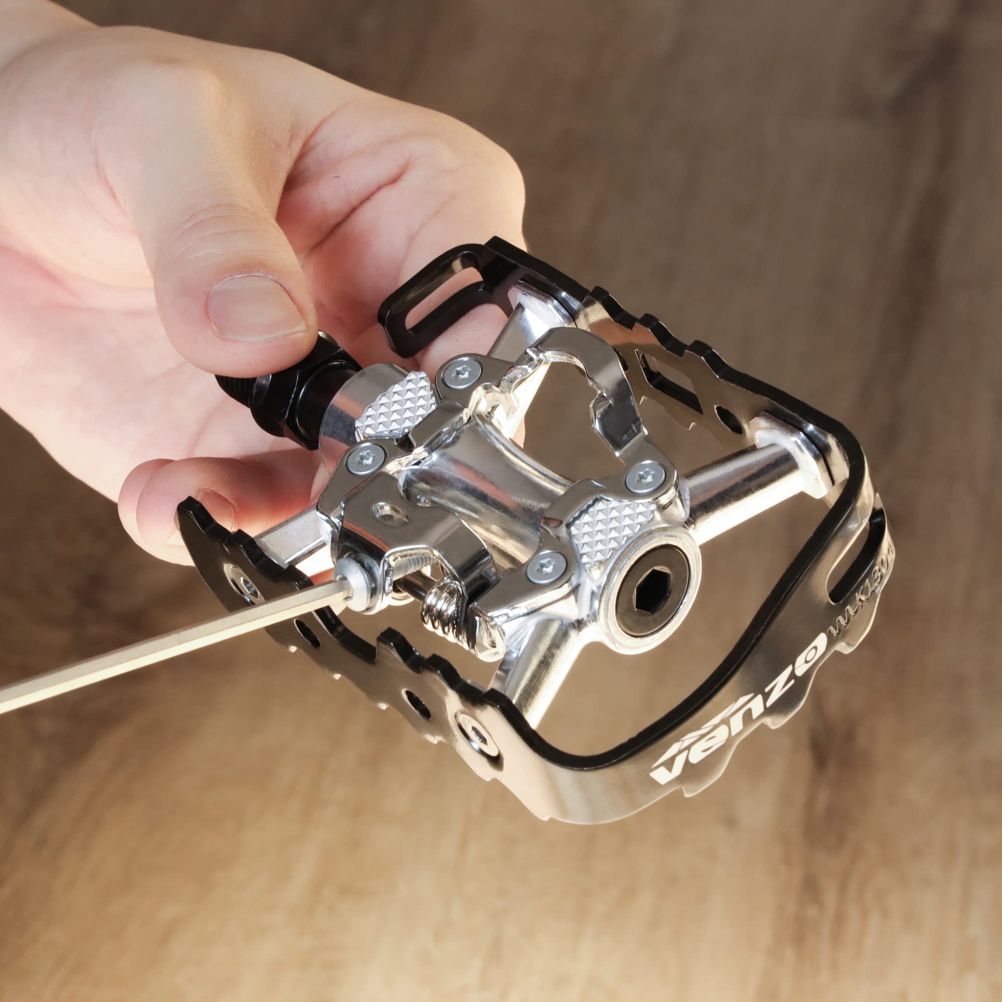 VENZO Multi-Use Compatible with Shimano SPD Mountain Bike Bicycle Sealed Clipless Pedals - Dual Platform Multi-Purpose - Great for Touring, Road, Trekking Bikes - Image 6