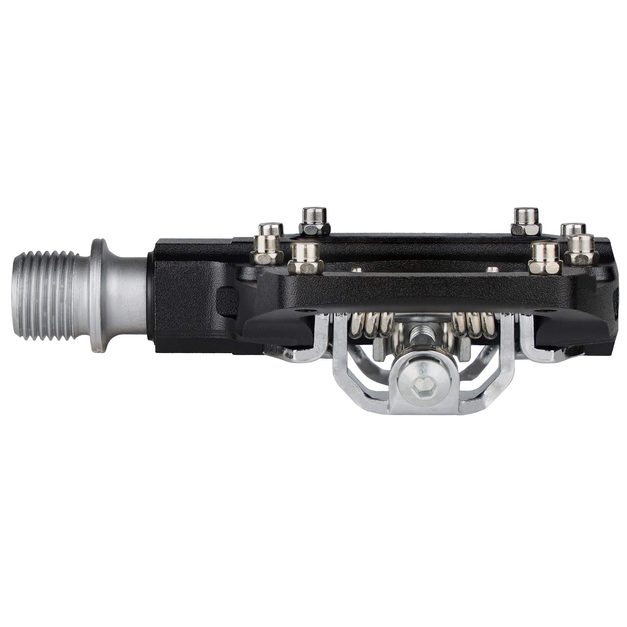 Venzo Multi-Use Compatible with Shimano SPD Mountain Bike Bicycle Sealed Clipless Pedals - Dual Platform Multi-Purpose - Great for Touring, Road, Trekking Bikes - Size: 85 x 80 mm = 3.3 x 3.1 inch - Image 3