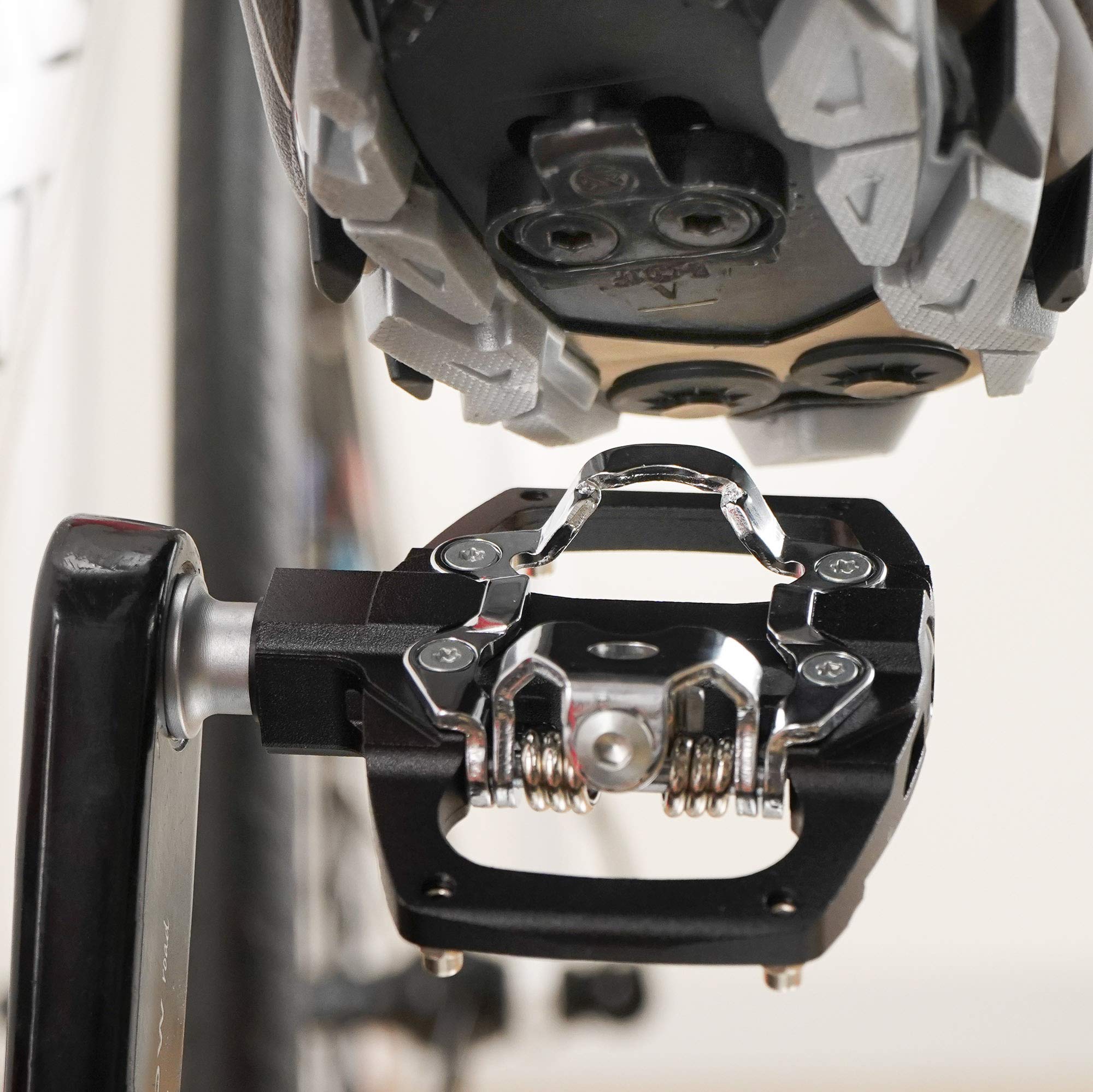 Venzo Multi-Use Compatible with Shimano SPD Mountain Bike Bicycle Sealed Clipless Pedals - Dual Platform Multi-Purpose - Great for Touring, Road, Trekking Bikes - Size: 85 x 80 mm = 3.3 x 3.1 inch - Image 4