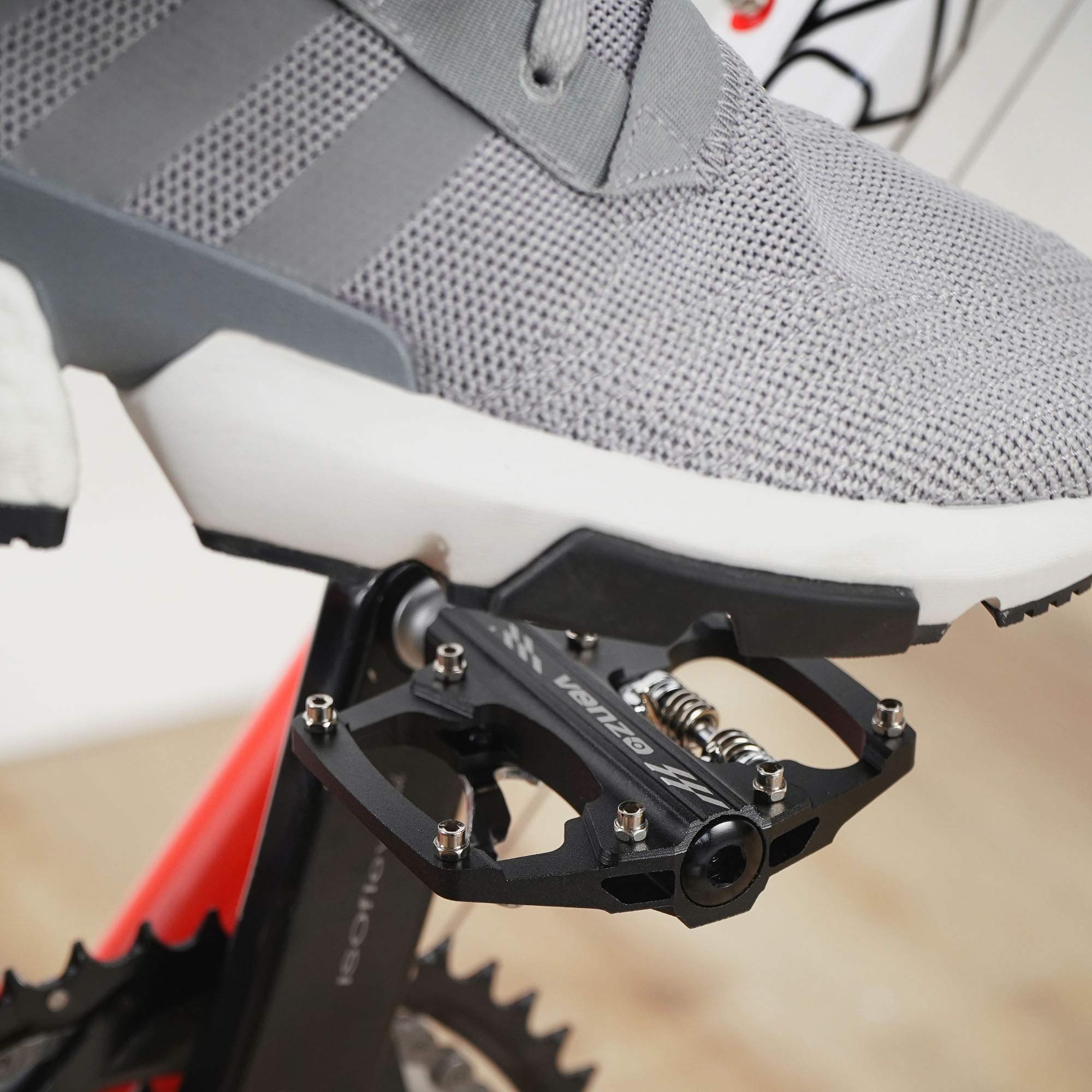 Venzo Multi-Use Compatible with Shimano SPD Mountain Bike Bicycle Sealed Clipless Pedals - Dual Platform Multi-Purpose - Great for Touring, Road, Trekking Bikes - Image 6