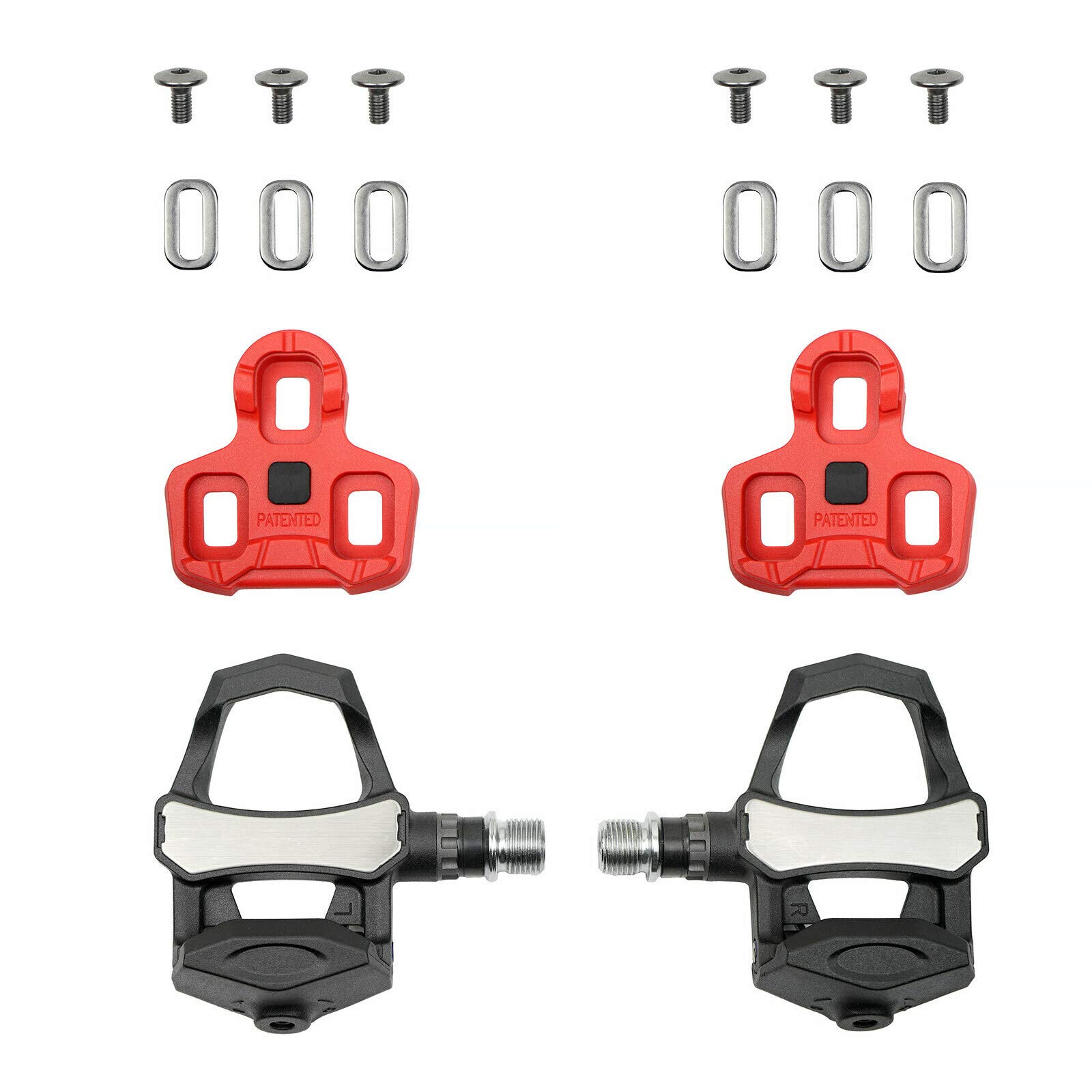 Venzo Sealed Cycling Road Bike Bicycle Clipless Pedals Compatible with Look Keo (NOT Compatible with Shimano SPD-SL or Look Delta Cleats) 9/16" with Cleats - Image 3
